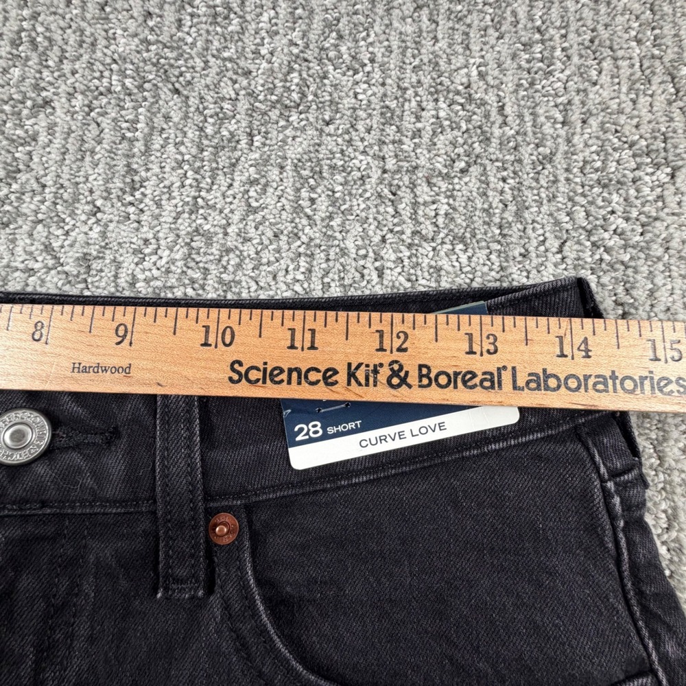 Abercrombie & Fitch Jeans Women 28 Short Black Curve Love High Rise Mom Denim - Picture 5 of 7